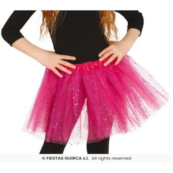 Tutu à paillettes pour enfant - 30 cm - Couleur au choix