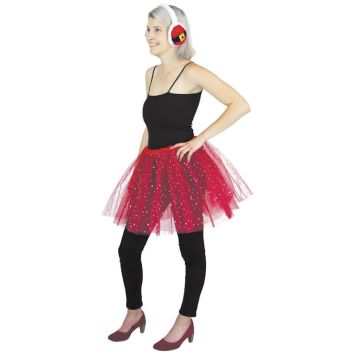 Tutu rouge à paillettes pour adulte