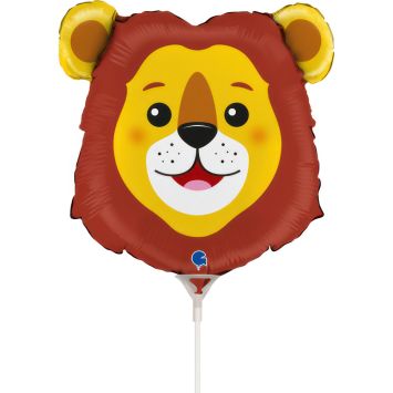 Ballon en aluminium à forme - Tête de Lion - 23 x 23 cm