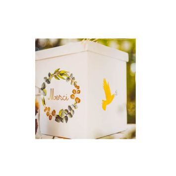  Urne Merci - Communion - Eucalyptus & Or