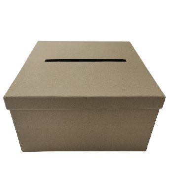 Urne de forme carrée - 22 x 22 x 12 cm - Couleur au choix