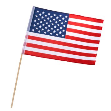 Drapeau USA avec bâton pour célébrations | jourdefete.com