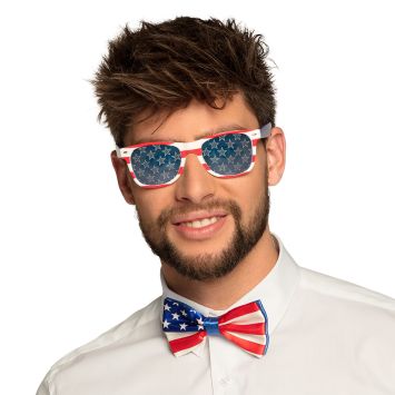 Paire de lunettes USA en plastique