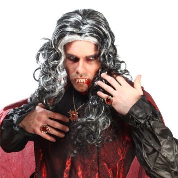 Perruque Frisée de Dracula 