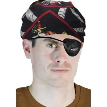 Cache-œil de pirate avec tête de mort | jourdefete.com