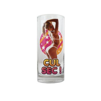 Verre "Strip-Tease" Femme - Cul Sec !