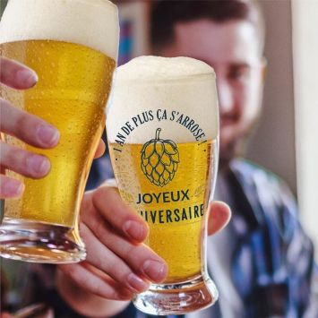 Verre à bière pour anniversaire - Joyeux Anniversaire