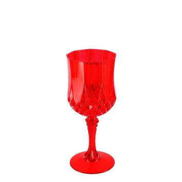 Verre à pied réutilisable en plastique - 220 ml - Couleur au choix