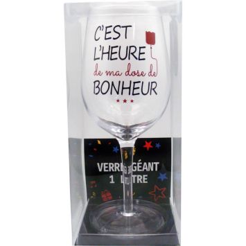 Un verre à vin d'un litre pour une dose de bonheur | jourdefete.com