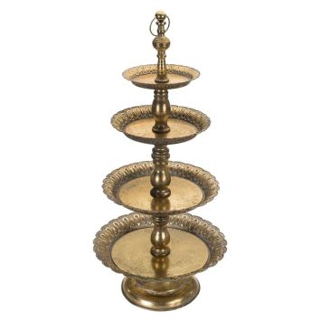 Disposez ce splendide serviteur en métal à effet doré sur votre table lors de votre événement | jourdefete.com