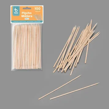 100 agitateurs en bois - 11 x 0,5 cm