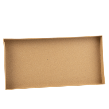 Plateau rectangulaire en carton kraft pour présentation de buffet | jourdefete.com