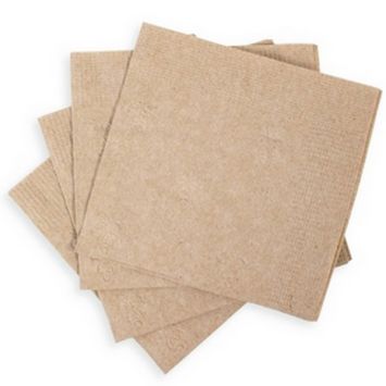 100 serviettes en papier kraft - 30 x 30 cm