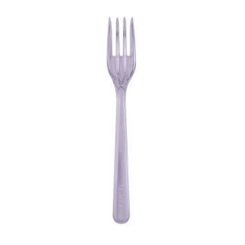 50 fourchettes de luxe transparentes et réutilisables - 18 cm