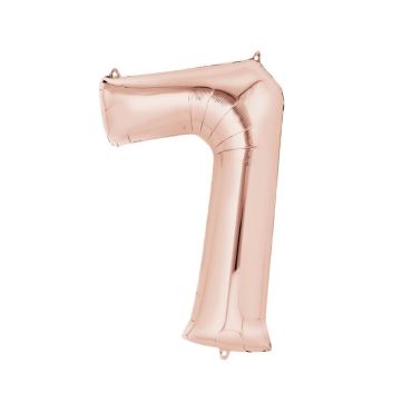 Méga Ballon Hélium - Chiffre 7 - Rose Gold Méga Ballon Hélium - Chiffre 7 - Rose Gold