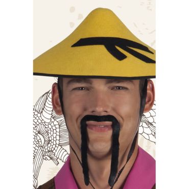 Moustache "Zen" Adhésive - Noire Moustache "Zen" Adhésive - Noire