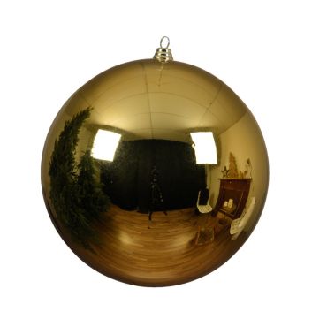 Boule de Noël géante or clair scintillante Ø25 cm | jourdefete.com