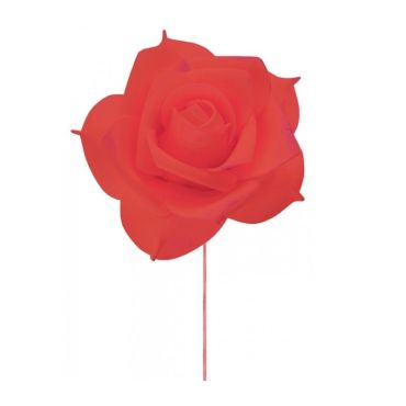 Rose Romantique sur Tige - Rouge Rose Romantique sur Tige - Rouge
