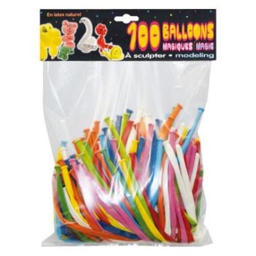 100 Ballons à Modeler Assortis 100 Ballons à Modeler Assortis