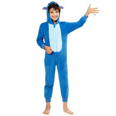 Combinaison pyjama Stitch pour enfant en matière polaire bleu avec capuche à oreilles | jourdefete.com Combinaison pyjama Stitch pour enfant en matière polaire bleu avec capuche à oreilles | jourdefete.com