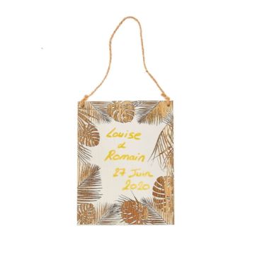 pancarte-feuille-or-personnalisable|jourdefete.com