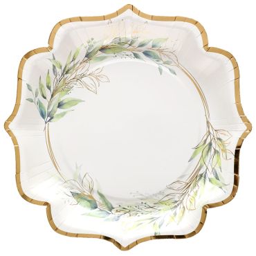 De splendides assiettes aux feuillages verts à disposer sur votre table | jourdefete.com De splendides assiettes aux feuillages verts à disposer sur votre table | jourdefete.com