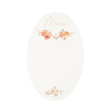 De splendides menus à disposer sur les tables avec la collection Peachy | jourdefete.com De splendides menus à disposer sur les tables avec la collection Peachy | jourdefete.com