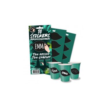 10 stickers pour gobelets personnalisables modèle au choix | jourdefete.com 10 stickers pour gobelets personnalisables modèle au choix | jourdefete.com