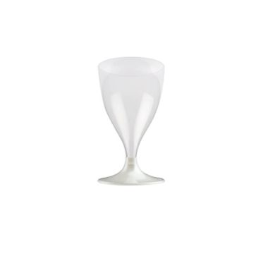 10 Verres à Eau et Vin en Plastique - Blanc Perle | jourdefete.com 10 Verres à Eau et Vin en Plastique - Blanc Perle | jourdefete.com