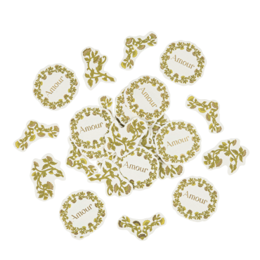 Confettis Botanica Verde pistache crème & or | jourdefete.co Confettis Botanica Verde pistache crème & or | jourdefete.co