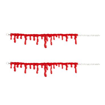 Set de 2 bracelets "Gouttes de sang" Set de 2 bracelets "Gouttes de sang"