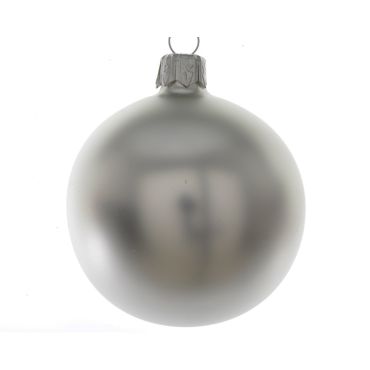 Boule de Noël Argent - Mate - 7cm