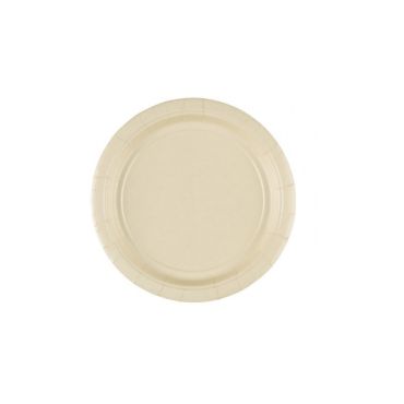 8 Petites Assiettes en Carton Ivoires - 18 cm 8 Petites Assiettes en Carton Ivoires - 18 cm