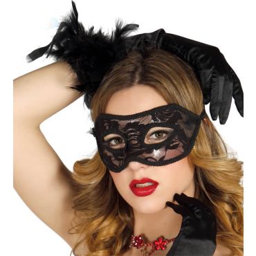Loup effet transparent - Noir Loup effet transparent - Noir