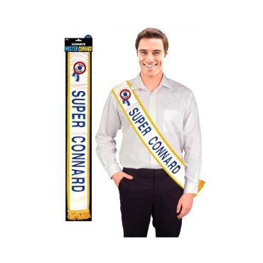 Echarpe Mister Super Connard Bleue Echarpe Mister Super Connard Bleue