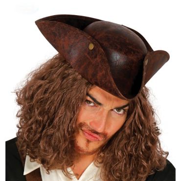 Chapeau de corsaire marron Chapeau de corsaire marron