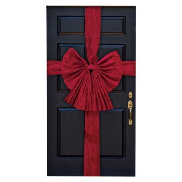 Nœud de porte de Noël rouge pour décoration festive | jourdefete.com Nœud de porte de Noël rouge pour décoration festive | jourdefete.com