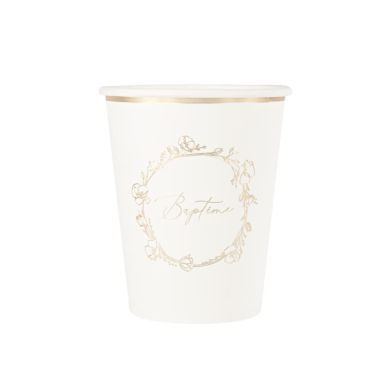Optez pour ces gobelets avec la collection Baptême Crème et Or | jourdefete.com Optez pour ces gobelets avec la collection Baptême Crème et Or | jourdefete.com