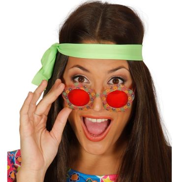 Lunettes de Hippie Fleuries 