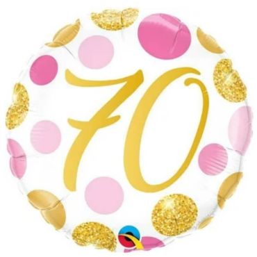 Ballon metallise 46 cm diametre – 70 ans - ballon geant gonflable a l'helium | jourdefete.com Ballon metallise 46 cm diametre – 70 ans - ballon geant gonflable a l'helium | jourdefete.com