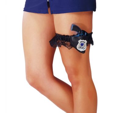 Jarretière de Policière avec Pistolet Jarretière de Policière avec Pistolet
