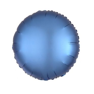 Ballon Hélium Rond Satiné Bleu Azur Ballon Hélium Rond Satiné Bleu Azur