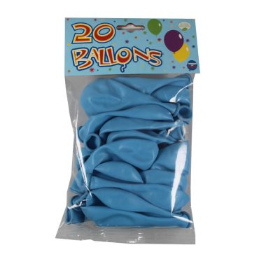 20 Ballons de Baudruche Unis Bleu | jourdefete.com 20 Ballons de Baudruche Unis Bleu | jourdefete.com