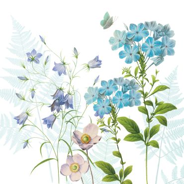 Serviettes cocktail "Blue Harmony" élégante et florale | jourdefete.com Serviettes cocktail "Blue Harmony" élégante et florale | jourdefete.com