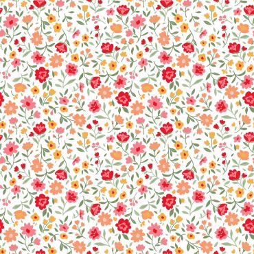 Serviettes de fête motif liberty fleurs rouges et roses 33x33 cm | jourdefete.com Serviettes de fête motif liberty fleurs rouges et roses 33x33 cm | jourdefete.com