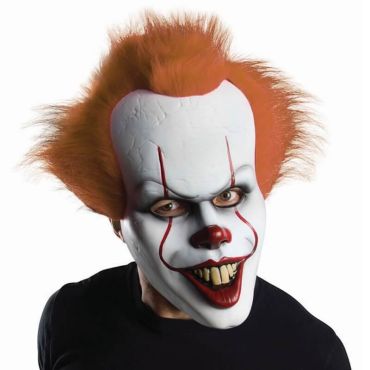 Un sublime masque du clown Ça / Grippe-Sou avec ses cheveux oranges | jourdefete.com Un sublime masque du clown Ça / Grippe-Sou avec ses cheveux oranges | jourdefete.com