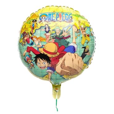 Décorez la salle de l’anniversaire de votre enfant avec ce ballon en aluminium arrondi comprenant Luffy et son équipage, qui sont les héros du manga "One Piece ®" | jourdefete.com Décorez la salle de l’anniversaire de votre enfant avec ce ballon en aluminium arrondi comprenant Luffy et son équipage, qui sont les héros du manga "One Piece ®" | jourdefete.com
