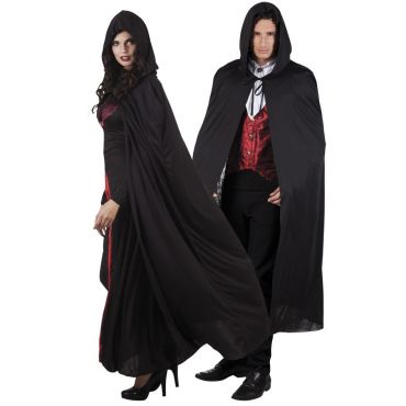 Cape de Sorcière / Vampire avec Capuche - Adulte Cape de Sorcière / Vampire avec Capuche - Adulte