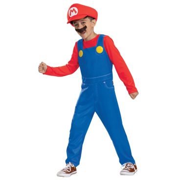 Costume de Mario pour enfant avec combinaison, moustache et casquette emblématique | jourdefete.com Costume de Mario pour enfant avec combinaison, moustache et casquette emblématique | jourdefete.com