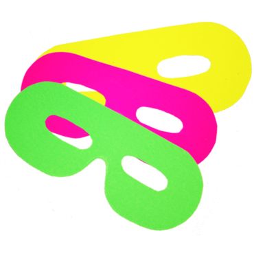 Lot de 6 loups - Jaune et Vert fluo Lot de 6 loups - Jaune et Vert fluo